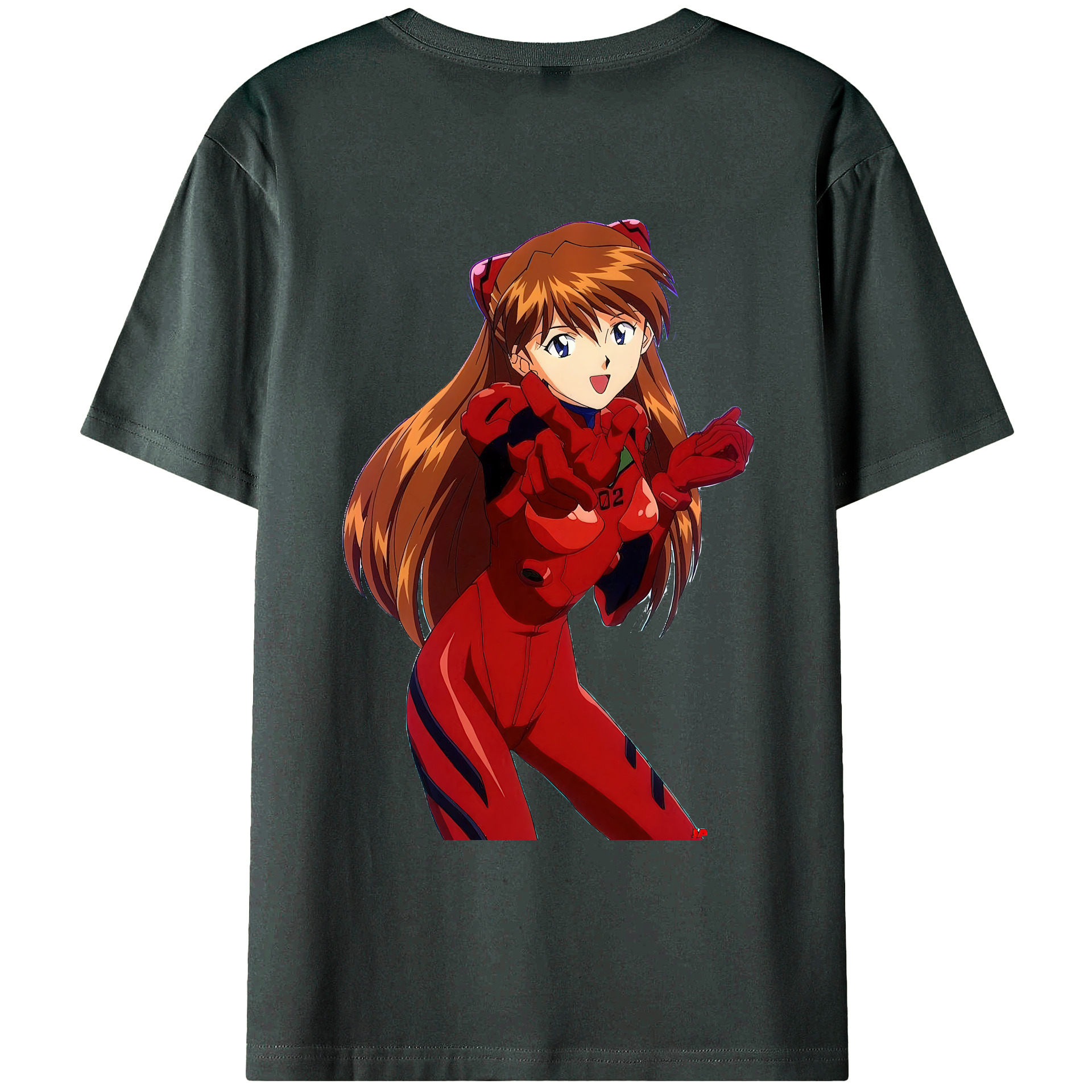 （画像用） EVA 新世紀エヴァンゲリオン 綿100％ メンズ半袖Tシャツ（バックプリント） 通気性
